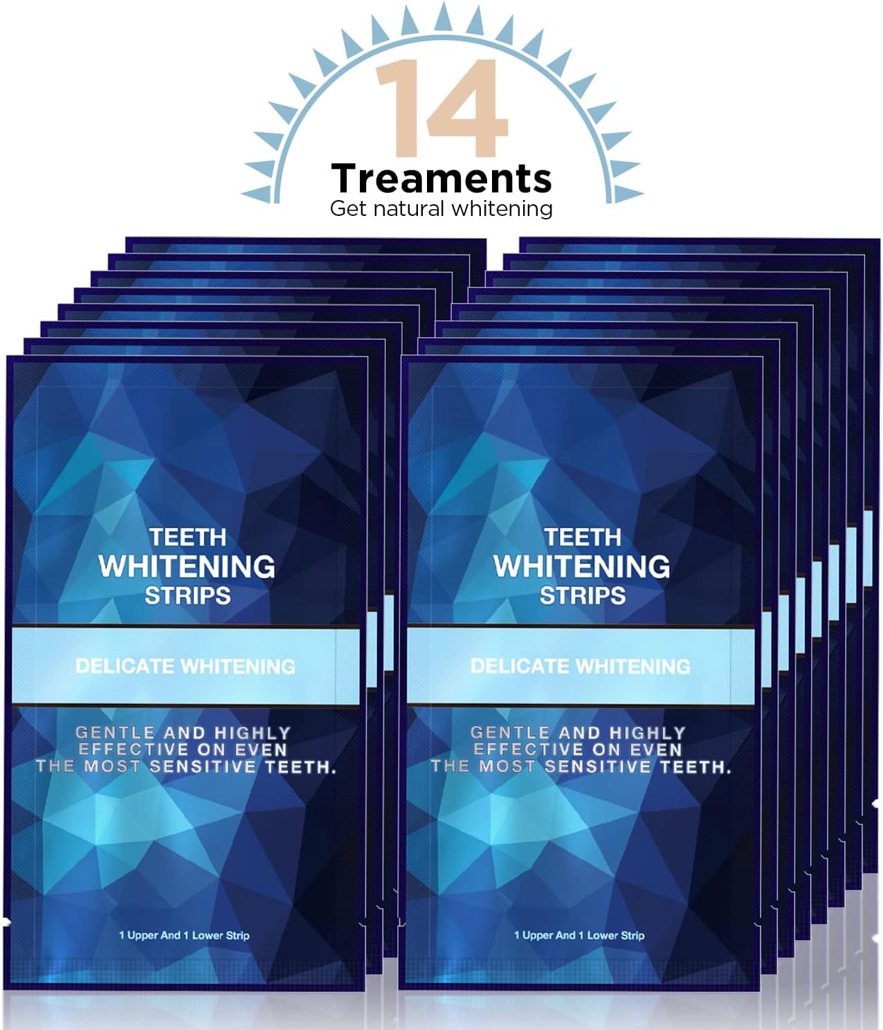 Teeth Whitening Strips, Pack of 28 Strips (14 Treatments)